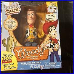 Toy Story Talking Woody the Sheriff Signature Collection (SEALED) Works Tested