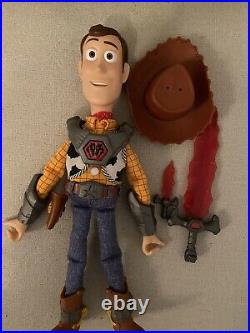Toy Story That Time Forgot BATTLESAURS WOODY Talking DOLL Thinkway RARE Figure
