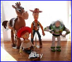 Toy Story Thinkway Lot Woody Jesse Pull String Buzz Lightyear Bullseye Signature