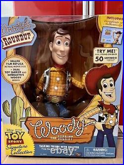 Toy Story Thinkway Toys Signature Collection Sheriff Woody Doll with flawed box