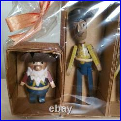 Toy Story Wooden Doll Woody, Jessie, Prospector, Bullseye Complete Set F/S! (ND247)