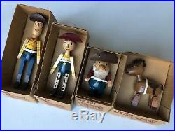 Toy Story Wooden Dolls Young Epoch Woody Jesse Prospector Bullseye Disney Pixar