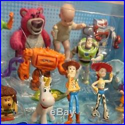 Toy Story Woody Buzz Figure Figurine Doll Plush Card Set Tokyo Disney Store Rare