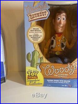 Toy Story Woody & Buzz Lightyear Signature Collection Talking Figures New