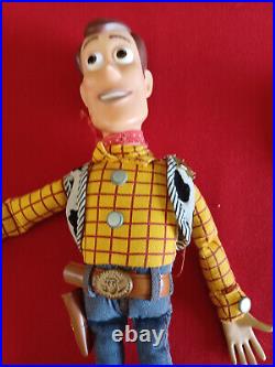 Toy Story Woody Doll With Hat WORKS See Video in Description 16