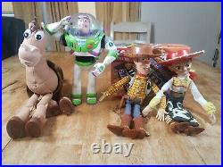 Toy Story Woody, Jessie, Bullseye & Buzz Lightyear 16 Pull String Talking Dolls