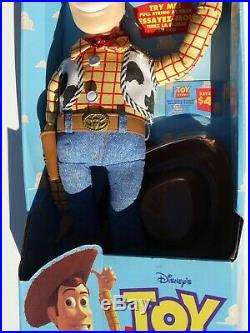 Toy Story Woody Mint in Package Original Vintage Pull String Disney Thinkway