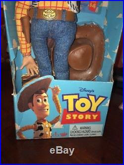 Toy Story Woody Poseable Pull-String Talking 1995 Thinkway 62810 New