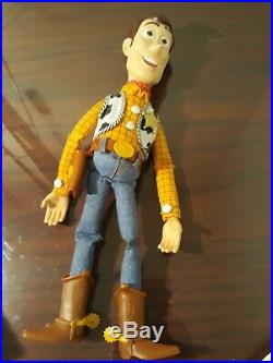 Toy Story Woody Pull String Doll 15 Talking Disney's doll no hat Excellent