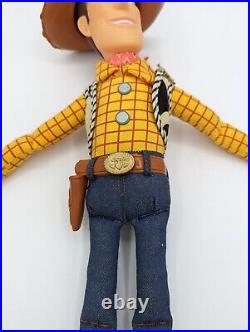 Toy Story Woody Pull-String Doll with Hat 16 Works Great Signed Right Boot
