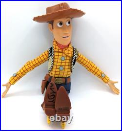 Toy Story Woody Pull-String Doll with Hat 16 Works Great Signed Right Boot
