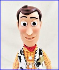 Toy Story Woody Pull-String Talking 15 Doll Thinkway Disney Pixar With Stand