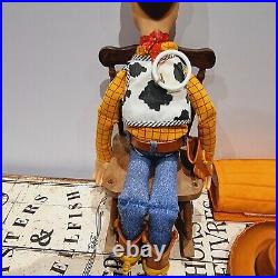 Toy Story Woody Pull String Talking Doll Figure Toy Original 90s Thinkway