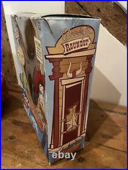 Toy Story Woody Roundup Talking Pull String Doll in BOX Original RARE