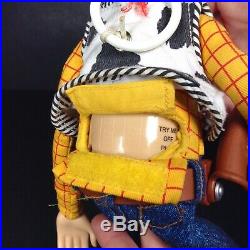 Toy Story Woody Talking Doll Disney Pixar Thinkway Toys Pull String With Hat