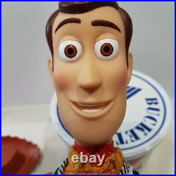 Toy Story Woody Talking Doll Figure snake in my boot bucket of soldiers FREE