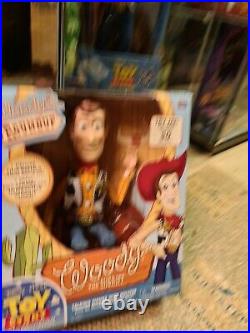 Toy Story Woody Talking Pull String Doll in BOX RARE BLUE CLOUD COLLECTION HTF