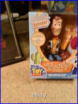 Toy Story Woody Talking Pull String Doll in BOX RARE BLUE CLOUD COLLECTION HTF