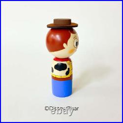 Toy Story Woody imbless wooden KOKESHI doll Japanese Traditional Crafts