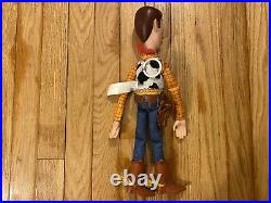Toy Story Woody pull string 15 Talking doll Thinkway Disney Pixar Works NO HAT