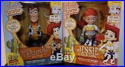 Toy Story Woody's Roundup Interactive Woody + Jessie Pull String NEW Deluxe Doll