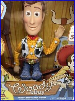 Toy Story Woody's Roundup Talking Sheriff Woody Doll NIB Signature Collection