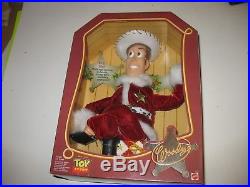 Toy-story-1999-pull-string-holiday-hero-talking-woody-pixar-disney-plush-doll