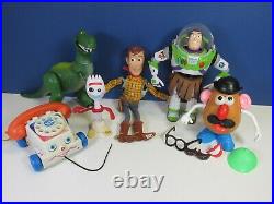 Toy story 2 3 4 BUZZ LIGHTYEAR WOODY DOLL action figure REX FORKY DISNEY set