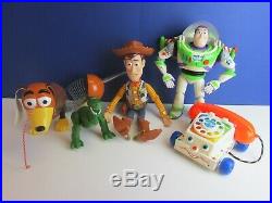 Toy story 2 3 4 BUZZ LIGHTYEAR WOODY DOLL action figure REX SLINKY DISNEY set