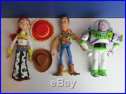 Toy story 2 3 BUZZ LIGHTYEAR JESSIE WOODY DOLL action figure DISNEY set 86K