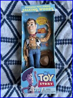 UNOPENED 1995-1996 Toy Story Woody Pull-string Talking Doll Thinkway 16
