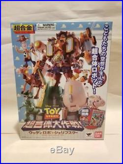 USA BANDAI Super Chogokin Chogattai Disney Toy Story Woody Robo Sheriff Star New