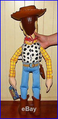 Used Vintage Disney Toy Story Large Woody Doll 32 & Large Buzz Lightyear 26