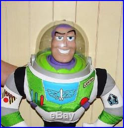 Used Vintage Disney Toy Story Large Woody Doll 32 & Large Buzz Lightyear 26