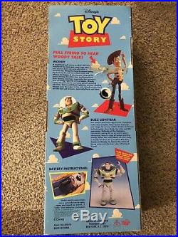 VINTAGE WORKING DISNEY TOY STORY WOODY MISB Boxed TALKING DOLL RARE NEW
