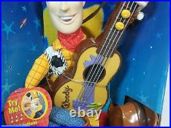 VTG 1999 NOS Disney Pixar Toy Story 2 Strumming Singing Woody New In Box WORKS