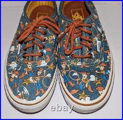 Vans x Toy Story Woody Disney Pixar Sneakers Denim Blue Sheriff Shoe M 6½ W 8 A+