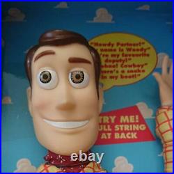 Vintage 1995 Disney Pixar Toy Story Beweglich Zugschnur Sprechen Woody Doll Vhtf