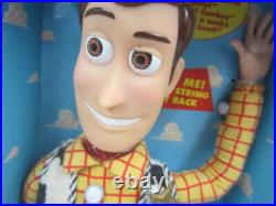 Vintage 1995 Disney Pixar Toy Story Poseable Pull-String Talking Woody Doll NRFB