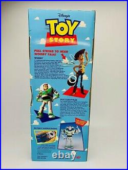 Vintage 1995 Disney Pixar Toy Story Poseable Pull-String Talking Woody Doll VHTF