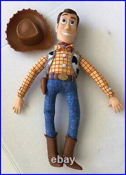 Vintage 1995 Disney Pixar Toy Story Pull String Talking Woody Thinkway Original
