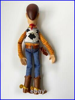 Vintage 1995 Disney Pixar Toy Story Pull String Talking Woody Thinkway Original