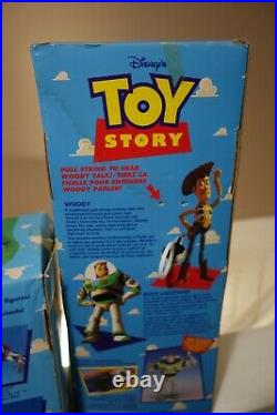 Vintage 1995 Disney Toy Story Pull-String Talking Woody Doll Thinkway Working