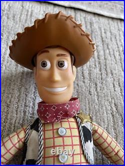 Vintage 1995 Disney Toy Story Talking Woody Pull String Doll Thinkway Toys WORKS