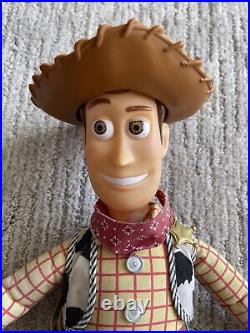 Vintage 1995 Disney Toy Story Talking Woody Pull String Doll Thinkway Toys WORKS