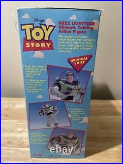 Vintage 1995 Think way Disney Pixar Toy Story Pull-String WOODY & BUZZ Lightyear
