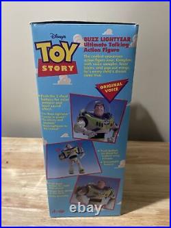 Vintage 1995 Think way Disney Pixar Toy Story Pull-String WOODY & BUZZ Lightyear