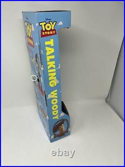 Vintage 1995 Toy Story DISNEY PIXAR Original Poseable Pull-String TALKING WOODY