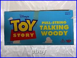 Vintage 1995 Toy Story DISNEY PIXAR Original Pull-String TALKING WOODY Thinkway