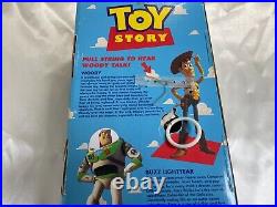 Vintage 1995 Toy Story DISNEY PIXAR Original Pull-String TALKING WOODY Thinkway